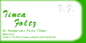 timea foltz business card